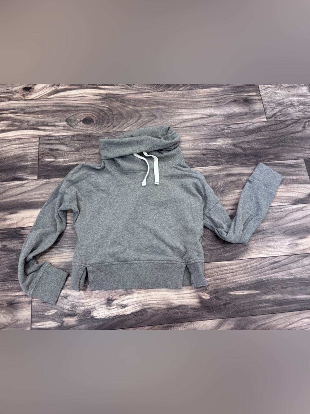 UGG Women's Gray Cowl Neck Pullover Hoodie